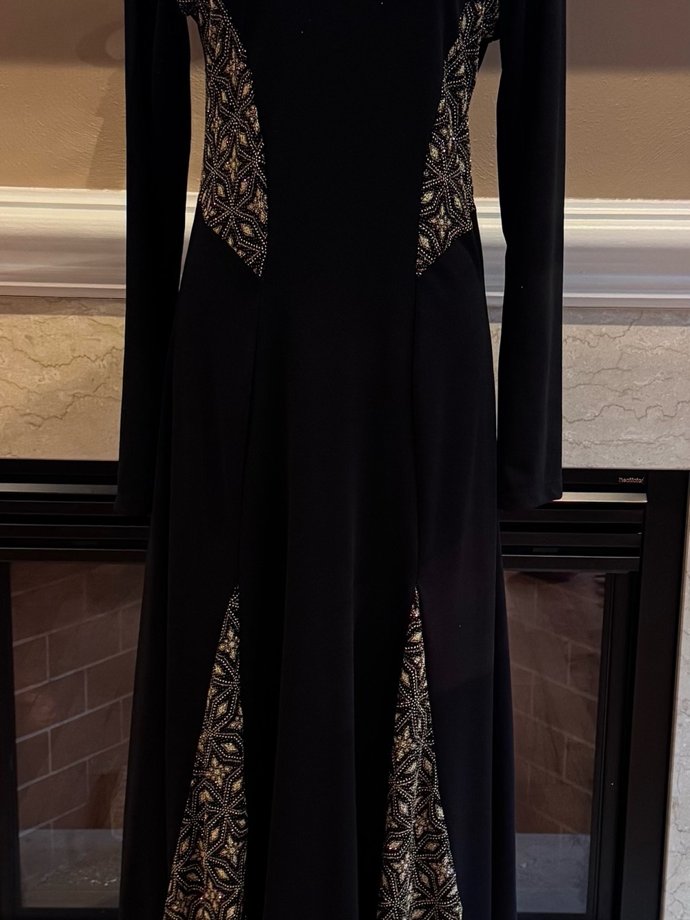 Eurotard Black and Gold Formal Dress